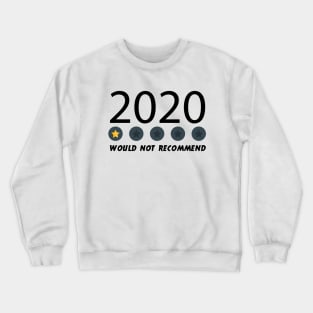 Would Not Recommend 2020,One Star ,Very Bad Crewneck Sweatshirt